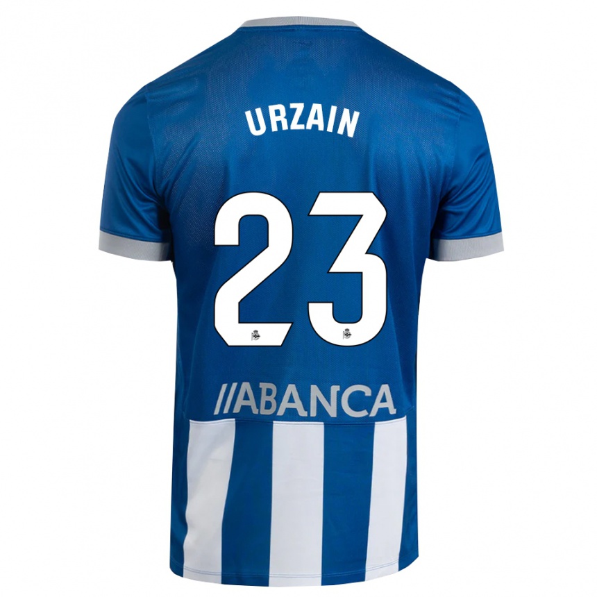 ילדים כדורגל Fabián Urzain #23 כחול אפור לבן ג'רזי ביתית 2026/27