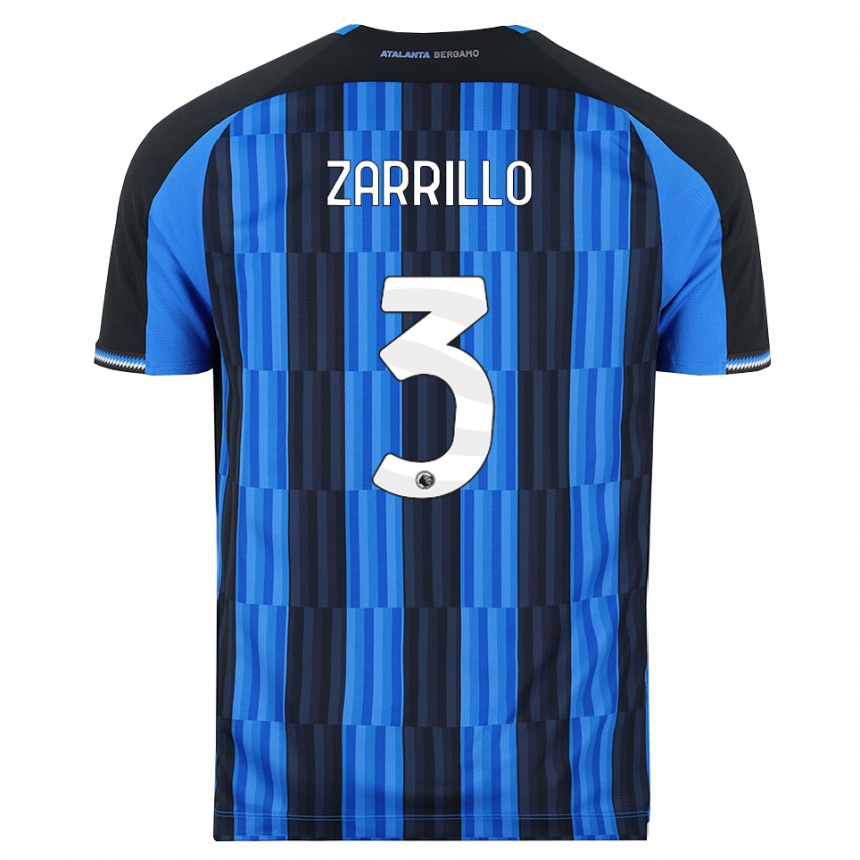 ילדים כדורגל Antonio Zarrillo #3 כחול שחור אדום ג'רזי ביתית 2026/27