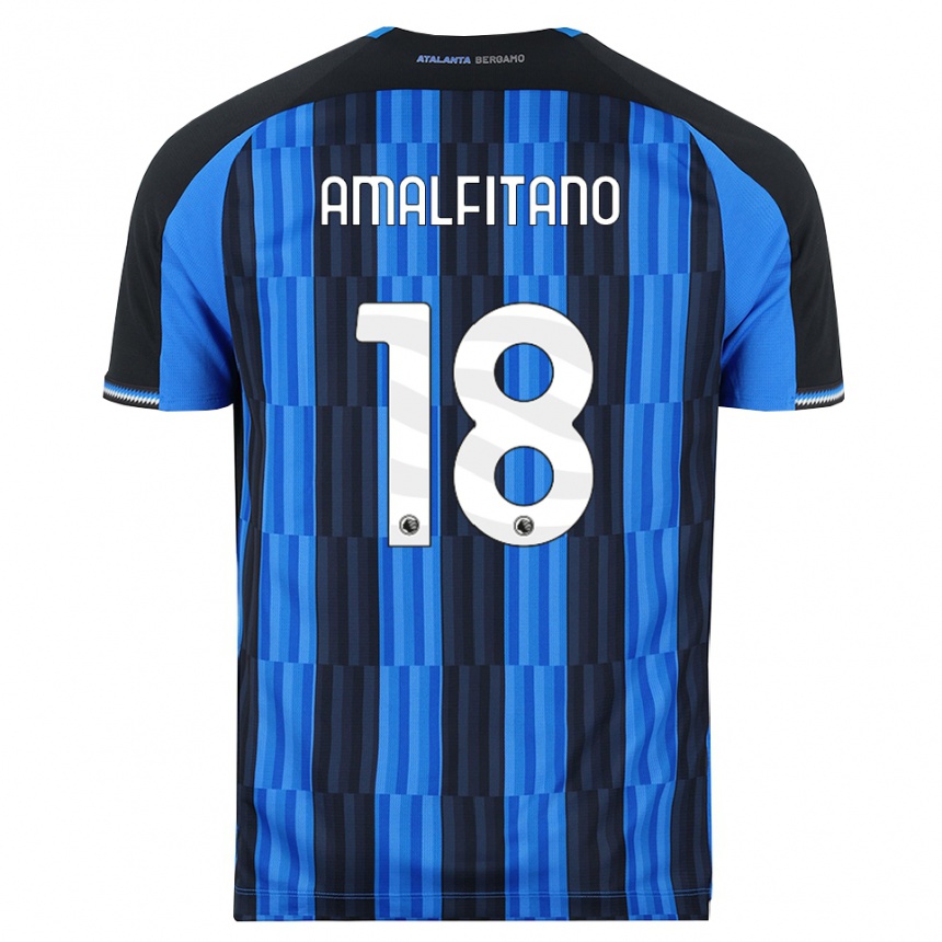 ילדים כדורגל Nicolò Amalfitano #18 כחול שחור אדום ג'רזי ביתית 2026/27 ילדים כדורגל Nicolò Amalfitano #18 כחול שחור אדום ג'רזי ביתית 2026/27