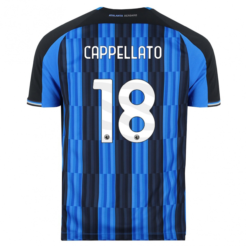 ילדים כדורגל Nicola Cappellato #18 כחול שחור אדום ג'רזי ביתית 2026/27