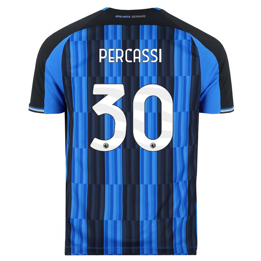 ילדים כדורגל Giovanni Percassi #30 כחול שחור אדום ג'רזי ביתית 2026/27