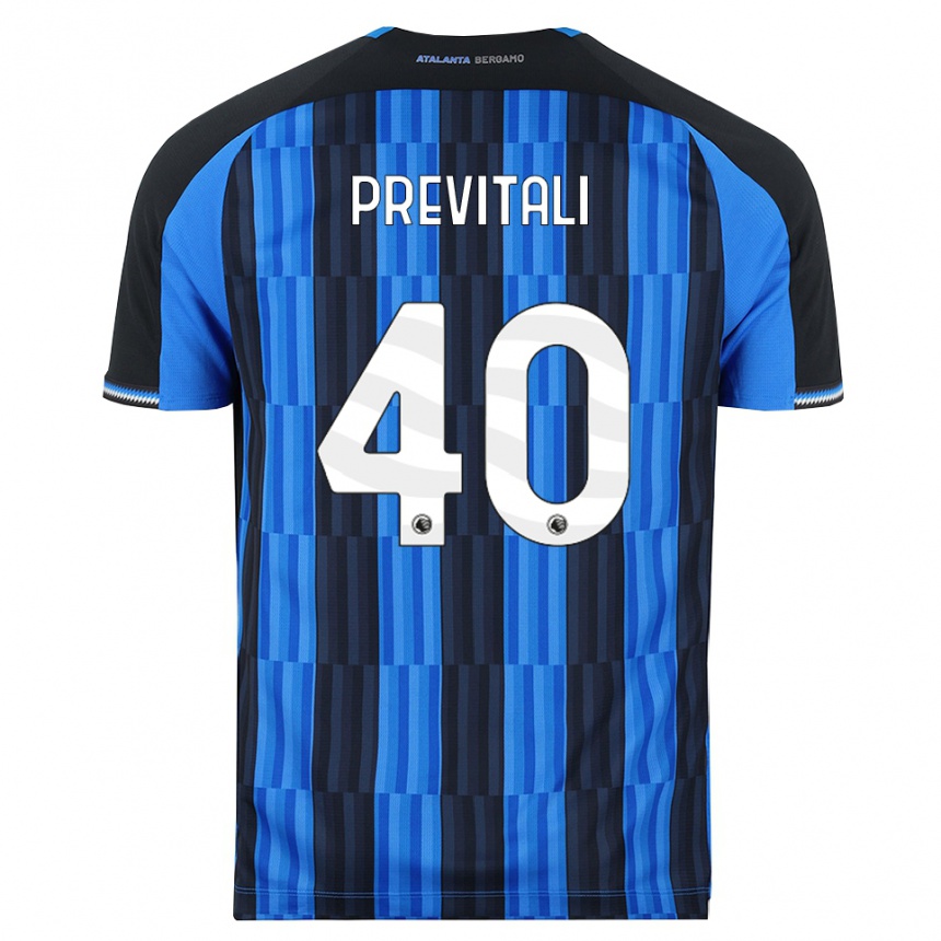 ילדים כדורגל Cristian Previtali #40 כחול שחור אדום ג'רזי ביתית 2026/27