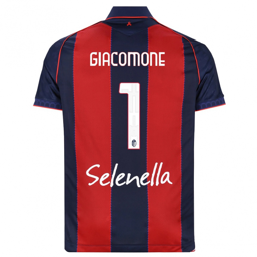 ילדים כדורגל Giacomo Giacomone #1 כחול מלכותי אדום לבן ג'רזי ביתית 2026/27