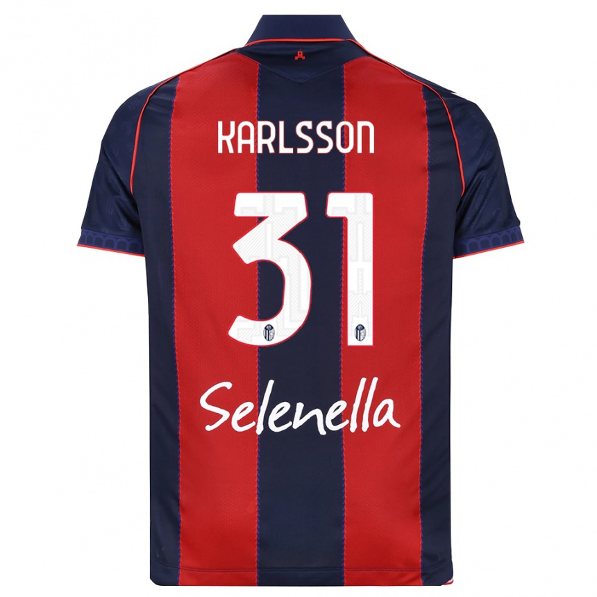 ילדים כדורגל Kazper Karlsson #31 כחול מלכותי אדום לבן ג'רזי ביתית 2026/27 ילדים כדורגל Kazper Karlsson #31 כחול מלכותי אדום לבן ג'רזי ביתית 2026/27