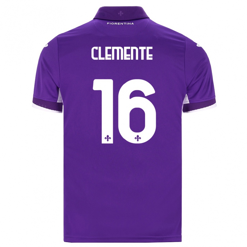 ילדים כדורגל Raffaele Clemente #16 סגול לבן ורוד ג'רזי ביתית 2026/27