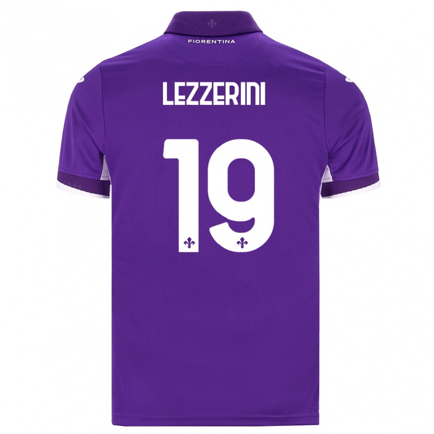 ילדים כדורגל Luca Lezzerini #19 סגול לבן ורוד ג'רזי ביתית 2026/27