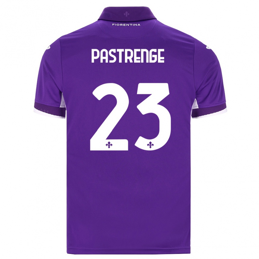 ילדים כדורגל Lucia Pastrenge #23 סגול לבן ורוד ג'רזי ביתית 2026/27