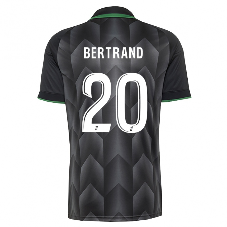 ילדים כדורגל Clara Bertrand #20 לבן שחור ירוק הרחק ג'רזי 2026/27 ילדים כדורגל Clara Bertrand #20 לבן שחור ירוק הרחק ג'רזי 2026/27