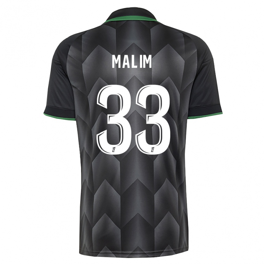 ילדים כדורגל Yasmina Malim #33 לבן שחור ירוק הרחק ג'רזי 2026/27 ילדים כדורגל Yasmina Malim #33 לבן שחור ירוק הרחק ג'רזי 2026/27