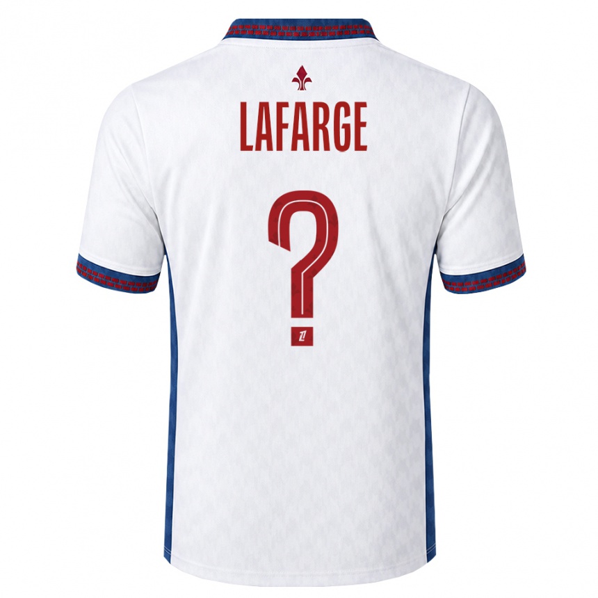 ילדים כדורגל Gabriel Lafarge #0 אדום לבן כחול הרחק ג'רזי 2026/27