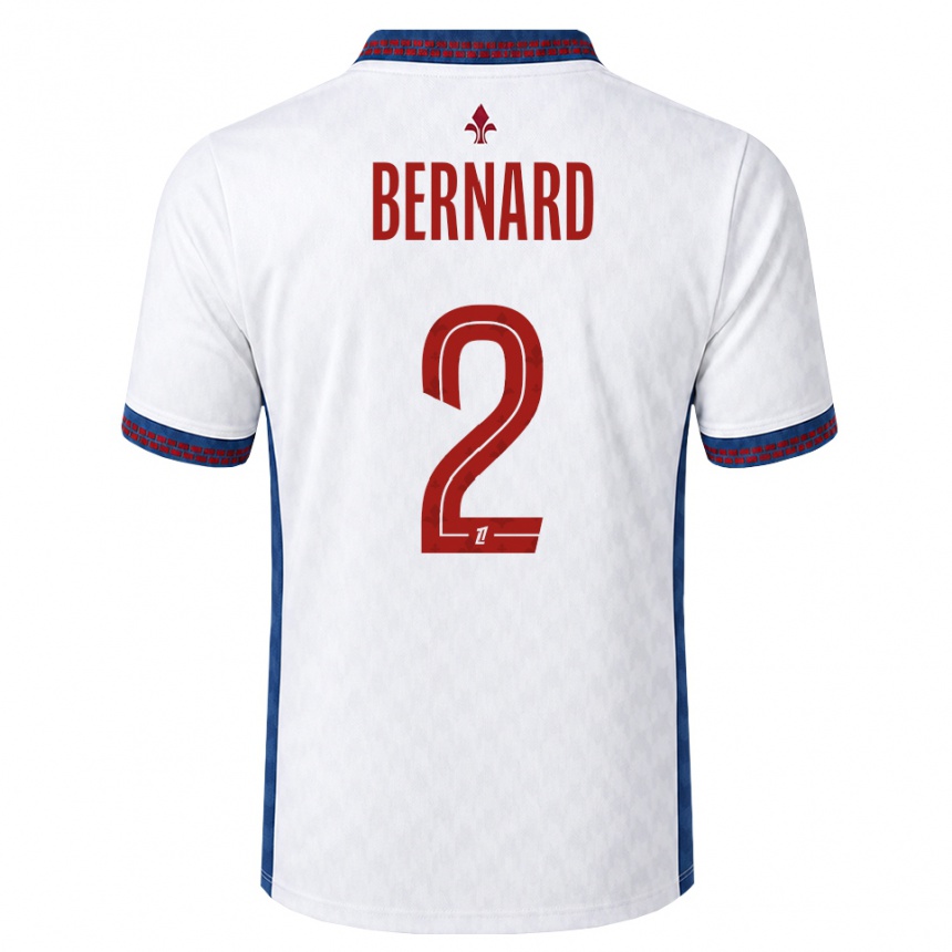 ילדים כדורגל Loïk Bernard #2 אדום לבן כחול הרחק ג'רזי 2026/27 ילדים כדורגל Loïk Bernard #2 אדום לבן כחול הרחק ג'רזי 2026/27