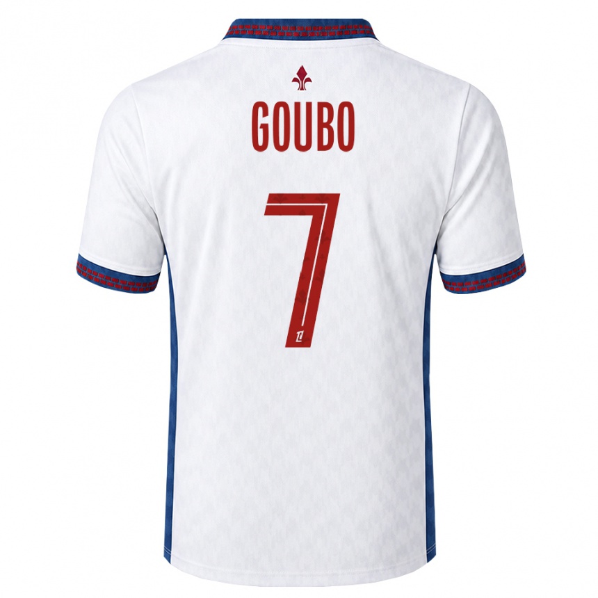 ילדים כדורגל Antoine Goubo #7 אדום לבן כחול הרחק ג'רזי 2026/27