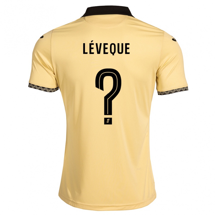 ילדים כדורגל Léonardo Lévêque #0 לבן נאבאחו שחור הרחק ג'רזי 2026/27