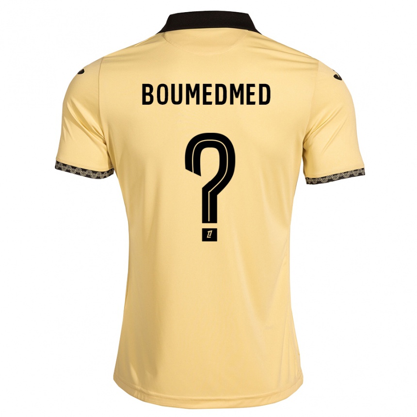 ילדים כדורגל Kamil Boumedmed #0 לבן נאבאחו שחור הרחק ג'רזי 2026/27