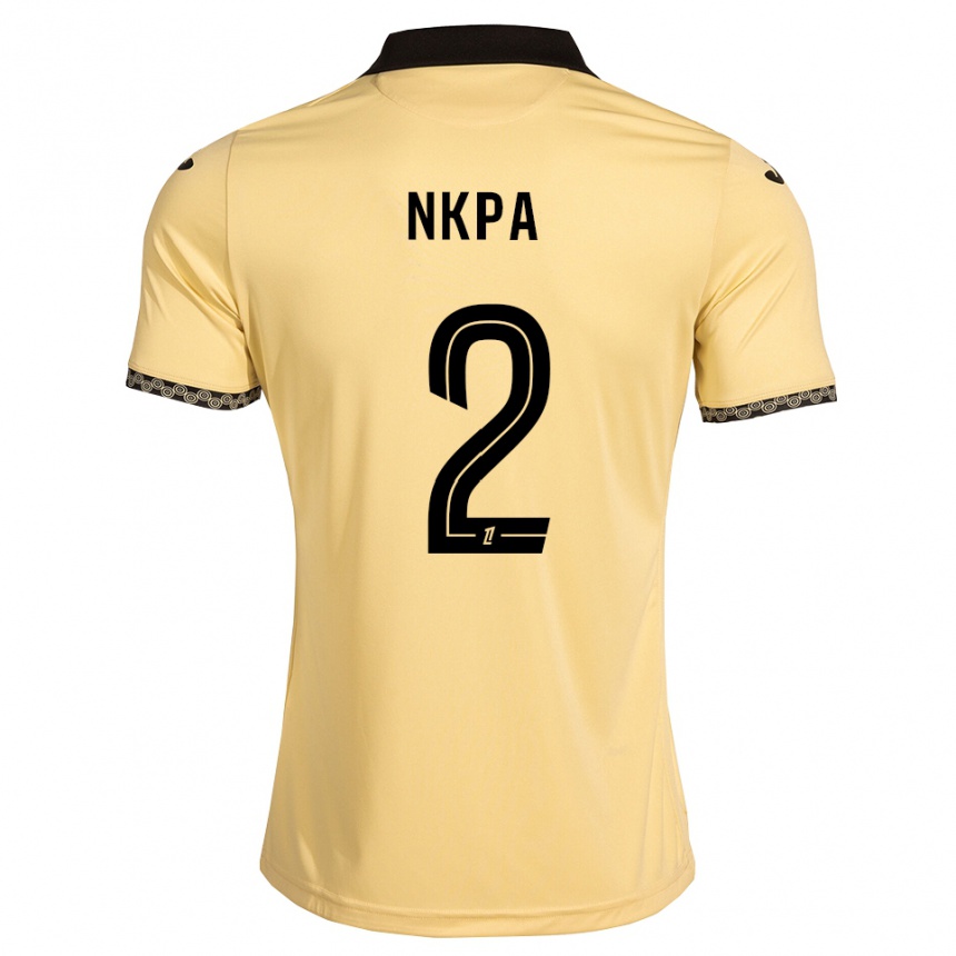 ילדים כדורגל Elie Nkpa #2 לבן נאבאחו שחור הרחק ג'רזי 2026/27
