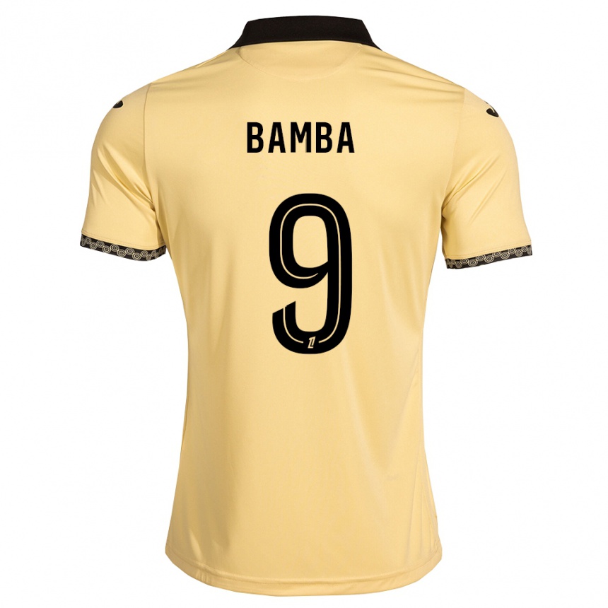ילדים כדורגל Mohamed Bamba #9 לבן נאבאחו שחור הרחק ג'רזי 2026/27
