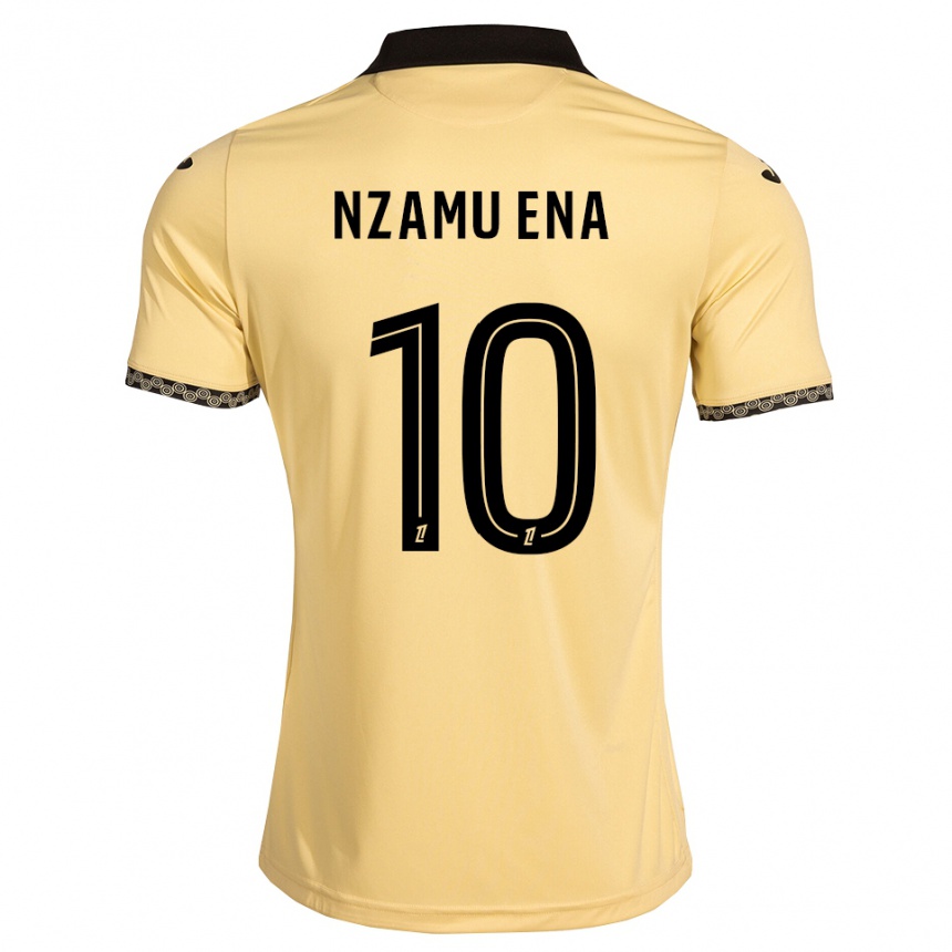 ילדים כדורגל Arcial Nzamu Ena #10 לבן נאבאחו שחור הרחק ג'רזי 2026/27