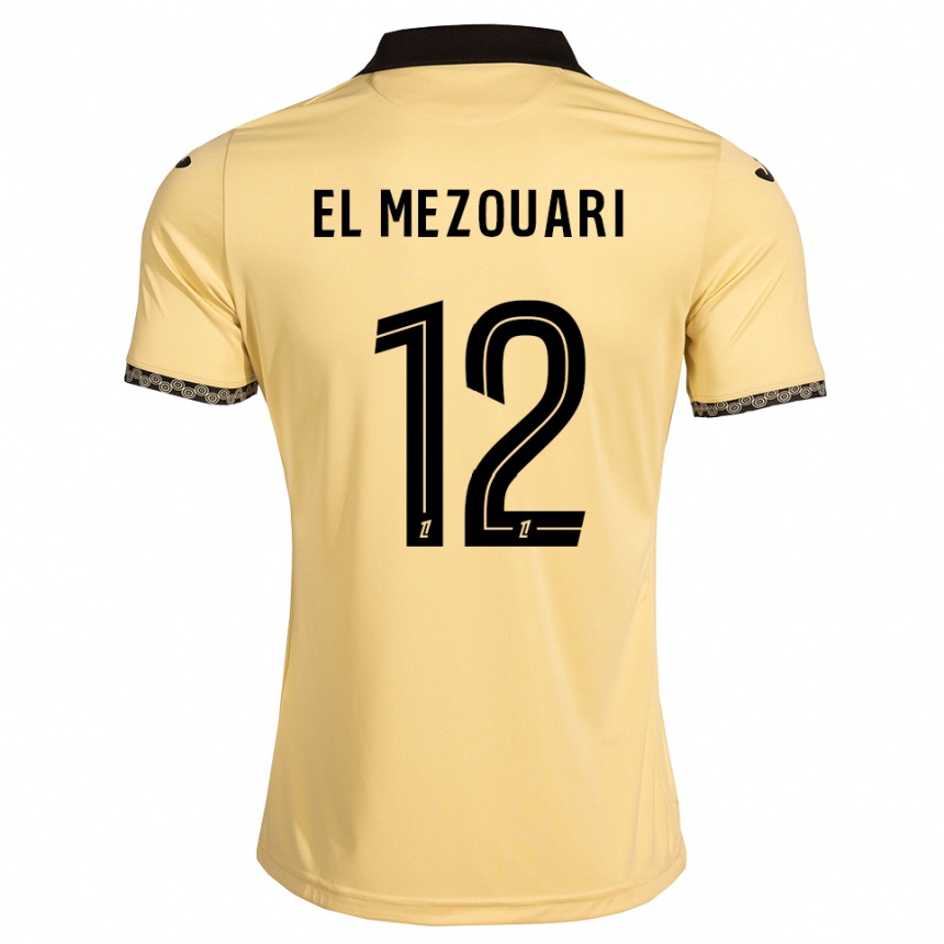 ילדים כדורגל Salah-Dine El Mezouari #12 לבן נאבאחו שחור הרחק ג'רזי 2026/27