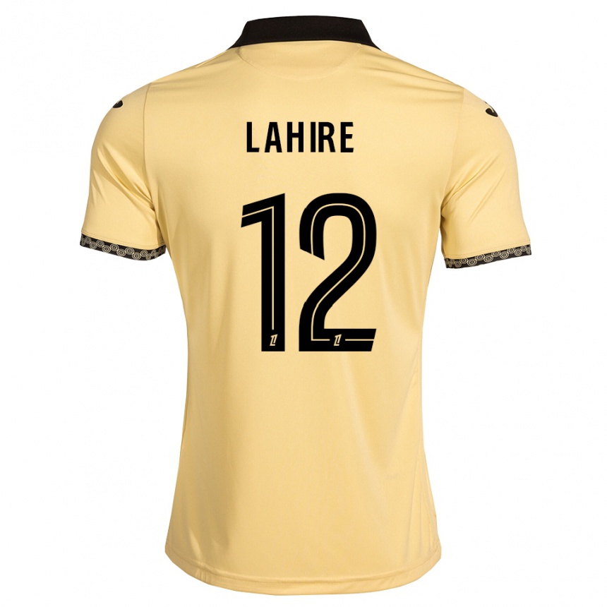 ילדים כדורגל Molly Lahire #12 לבן נאבאחו שחור הרחק ג'רזי 2026/27