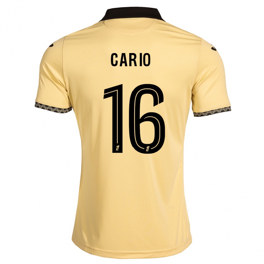 ילדים כדורגל Anthony Cario #16 לבן נאבאחו שחור הרחק ג'רזי 2026/27
