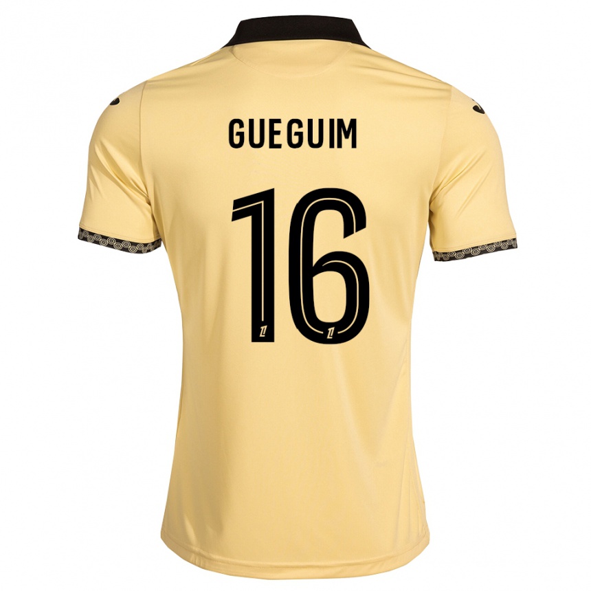 ילדים כדורגל Guirone Gueguim #16 לבן נאבאחו שחור הרחק ג'רזי 2026/27