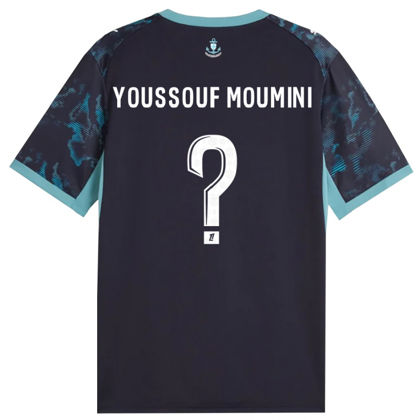 ילדים כדורגל Yakine Youssouf Moumini #0 טורקיז בהיר שחור הרחק ג'רזי 2026/27