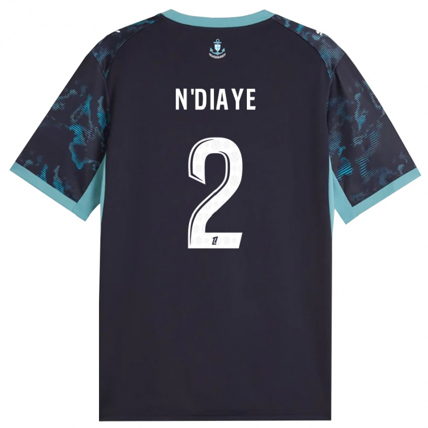 ילדים כדורגל Osmane N'diaye #2 טורקיז בהיר שחור הרחק ג'רזי 2026/27