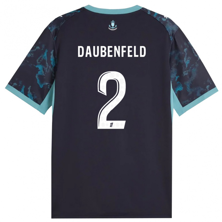 ילדים כדורגל Lucas Daubenfeld #2 טורקיז בהיר שחור הרחק ג'רזי 2026/27