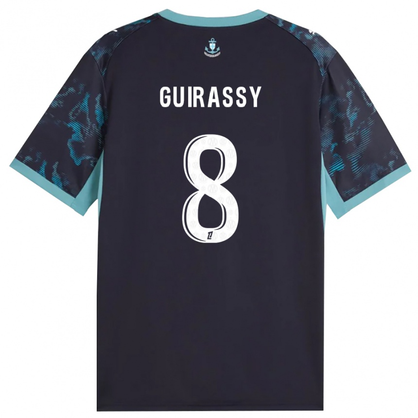 ילדים כדורגל Moctar Guirassy #8 טורקיז בהיר שחור הרחק ג'רזי 2026/27