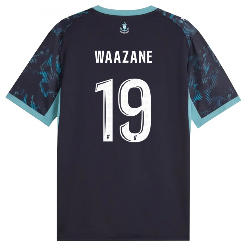 ילדים כדורגל Jassim Waazane #19 טורקיז בהיר שחור הרחק ג'רזי 2026/27