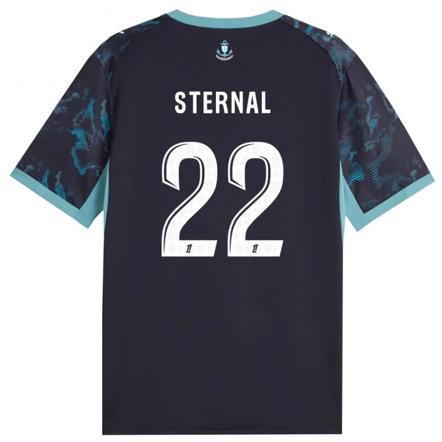 ילדים כדורגל Enzo Sternal #22 טורקיז בהיר שחור הרחק ג'רזי 2026/27