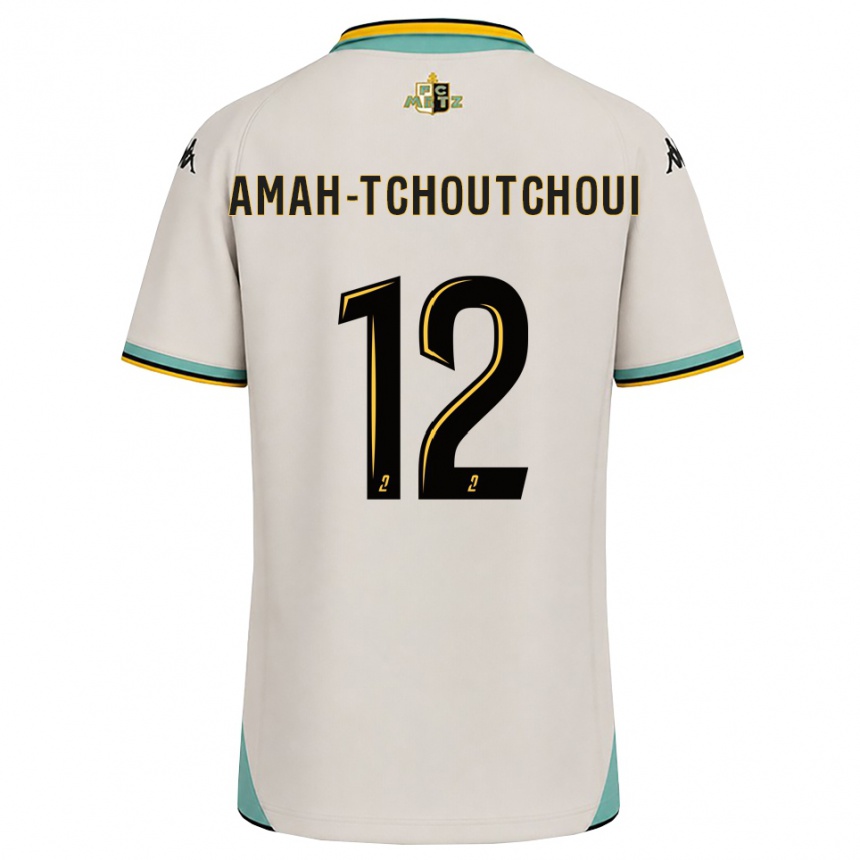 ילדים כדורגל Marco Amah-Tchoutchoui #12 לבן פרחוני שחור הרחק ג'רזי 2026/27 ילדים כדורגל Marco Amah-Tchoutchoui #12 לבן פרחוני שחור הרחק ג'רזי 2026/27