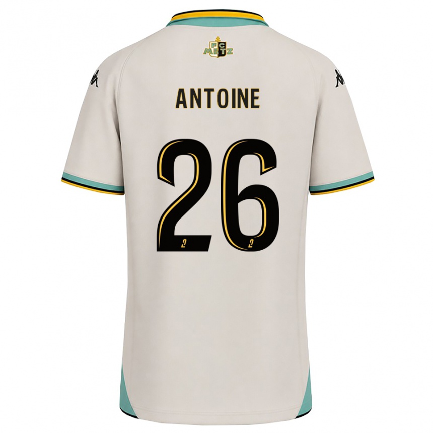 ילדים כדורגל Maud Antoine #26 לבן פרחוני שחור הרחק ג'רזי 2026/27