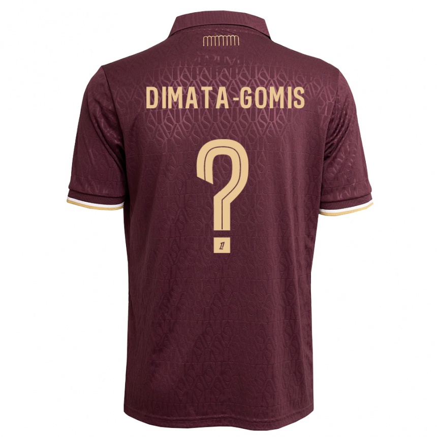 ילדים כדורגל Kamron Dimata-Gomis #0 חום חולי אדום הרחק ג'רזי 2026/27