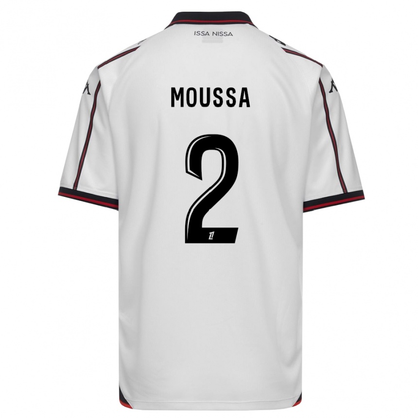 ילדים כדורגל Mounir Moussa #2 שחור לבן הרחק ג'רזי 2026/27