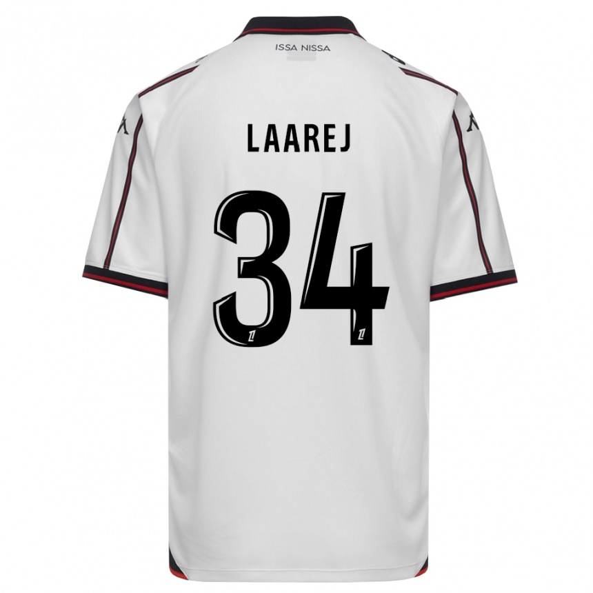 ילדים כדורגל Nassim Laarej #34 שחור לבן הרחק ג'רזי 2026/27 ילדים כדורגל Nassim Laarej #34 שחור לבן הרחק ג'רזי 2026/27