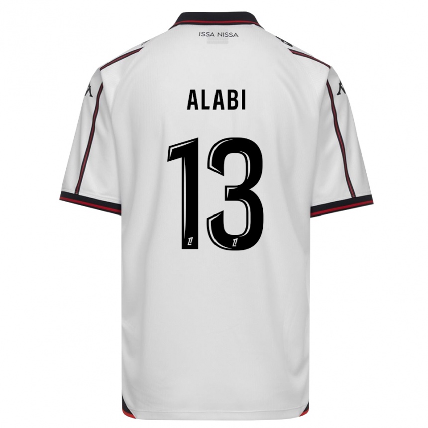 ילדים כדורגל Kayyum Alabi #13 שחור לבן הרחק ג'רזי 2026/27