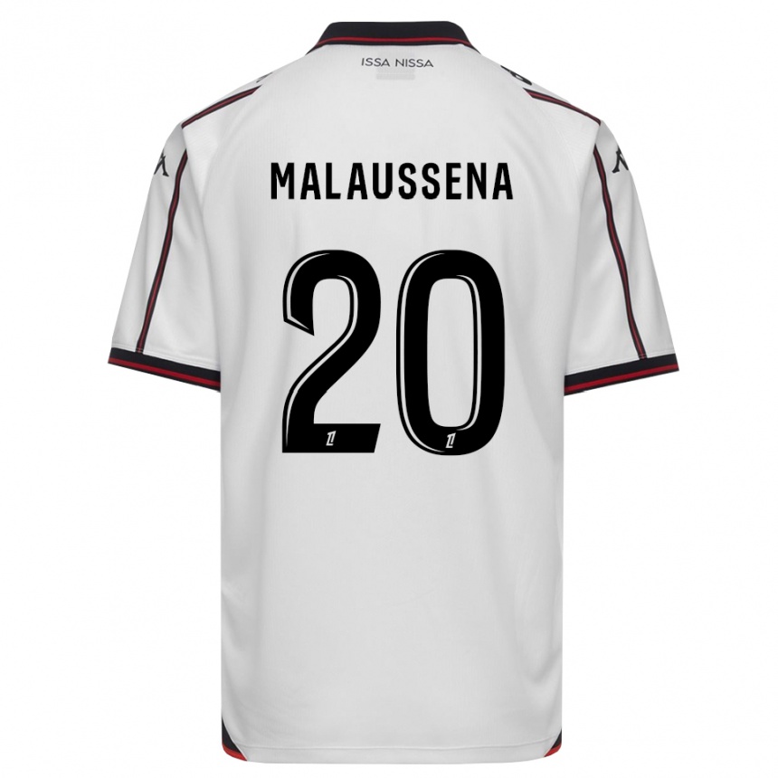 ילדים כדורגל Angela Malaussena #20 שחור לבן הרחק ג'רזי 2026/27