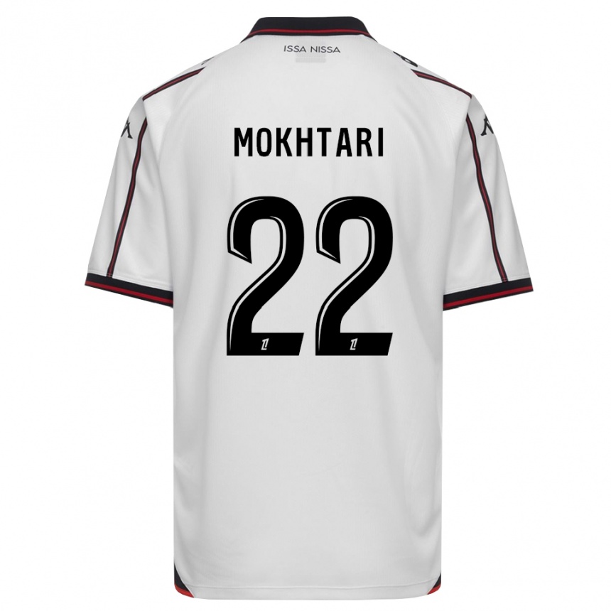 ילדים כדורגל Jade Mokhtari #22 שחור לבן הרחק ג'רזי 2026/27