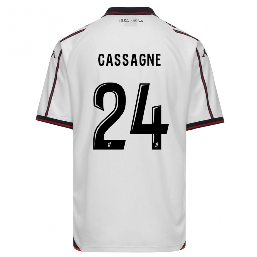 ילדים כדורגל Léa Cassagne #24 שחור לבן הרחק ג'רזי 2026/27 ילדים כדורגל Léa Cassagne #24 שחור לבן הרחק ג'רזי 2026/27