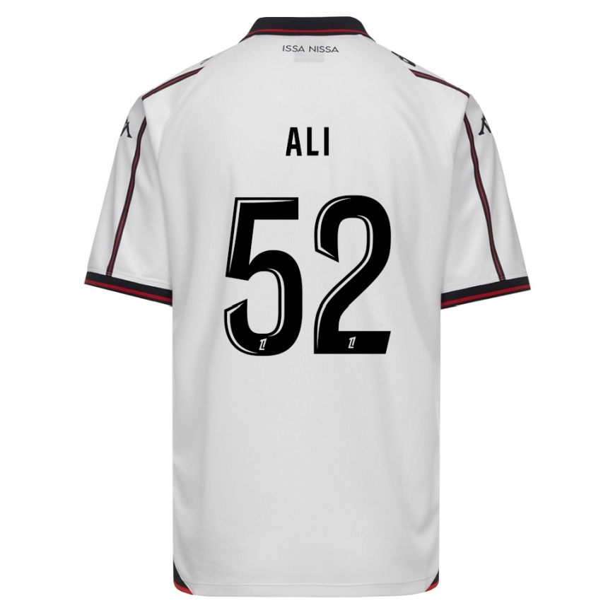 ילדים כדורגל Kéfren Ali #52 שחור לבן הרחק ג'רזי 2026/27