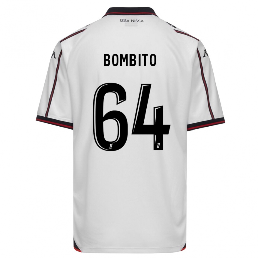 ילדים כדורגל Moïse Bombito #64 שחור לבן הרחק ג'רזי 2026/27