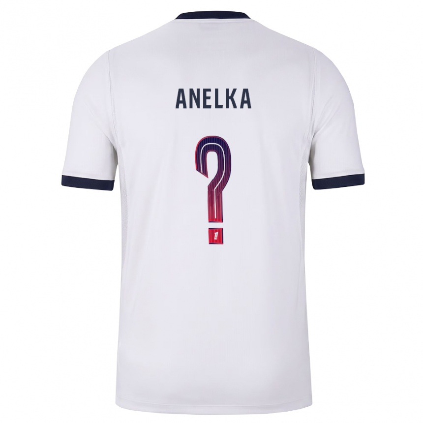ילדים כדורגל Kaïs Anelka #0 לבן שחור אדום הרחק ג'רזי 2026/27