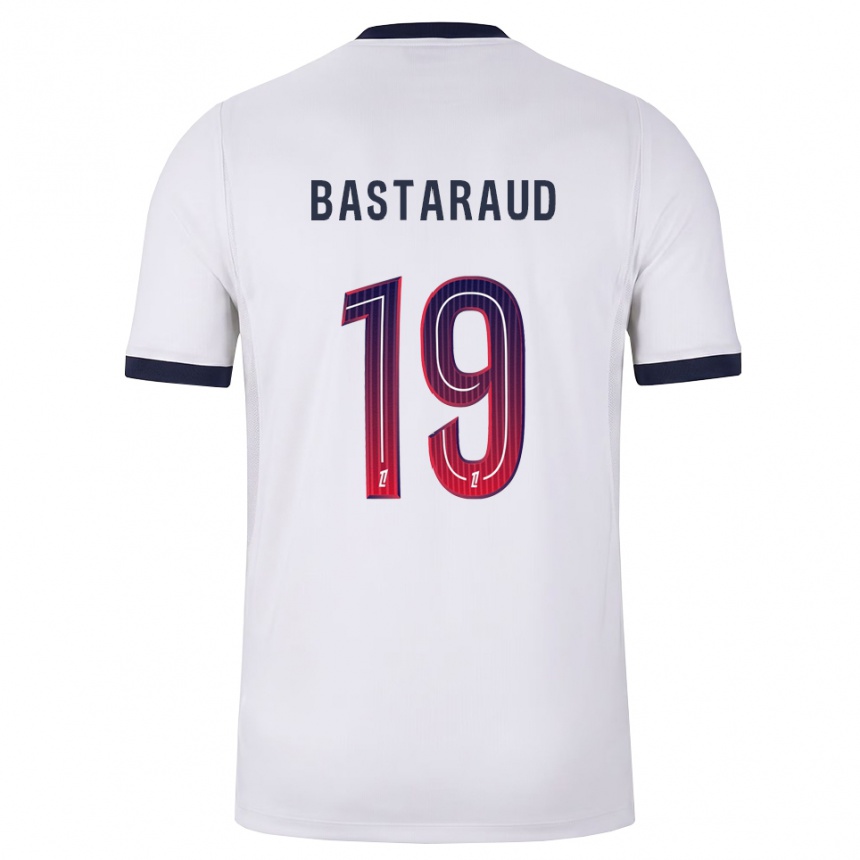 ילדים כדורגל Yanis Bastaraud #19 לבן שחור אדום הרחק ג'רזי 2026/27