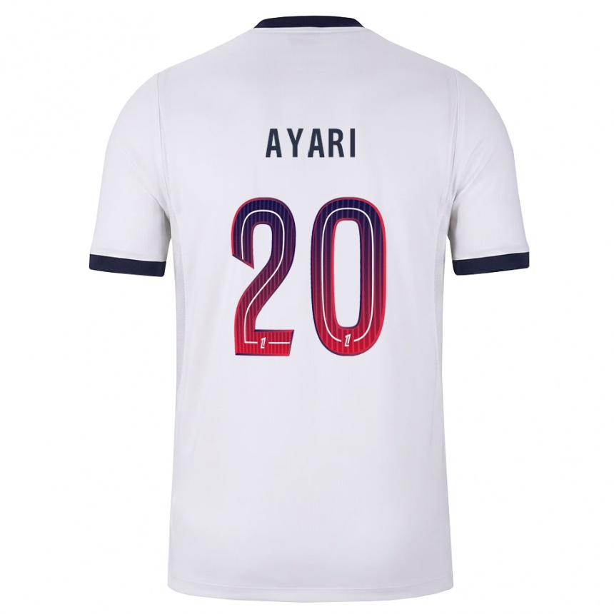 ילדים כדורגל Adam Ayari #20 לבן שחור אדום הרחק ג'רזי 2026/27 ילדים כדורגל Adam Ayari #20 לבן שחור אדום הרחק ג'רזי 2026/27