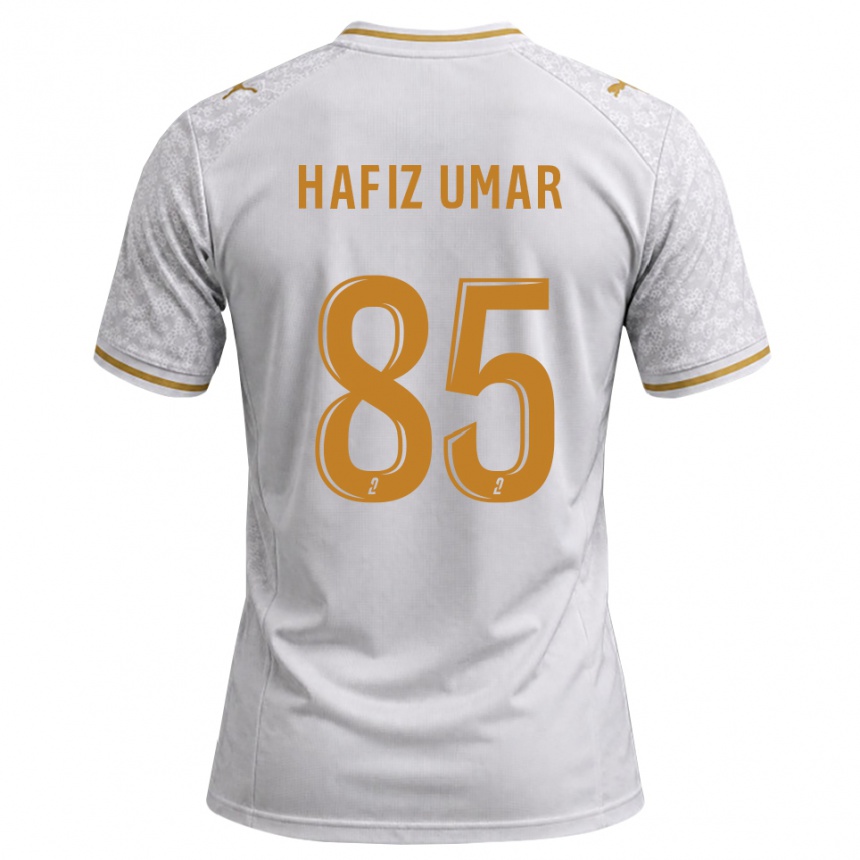 ילדים כדורגל Ibrahim Hafiz Umar #85 לבן אפור זהב הרחק ג'רזי 2026/27