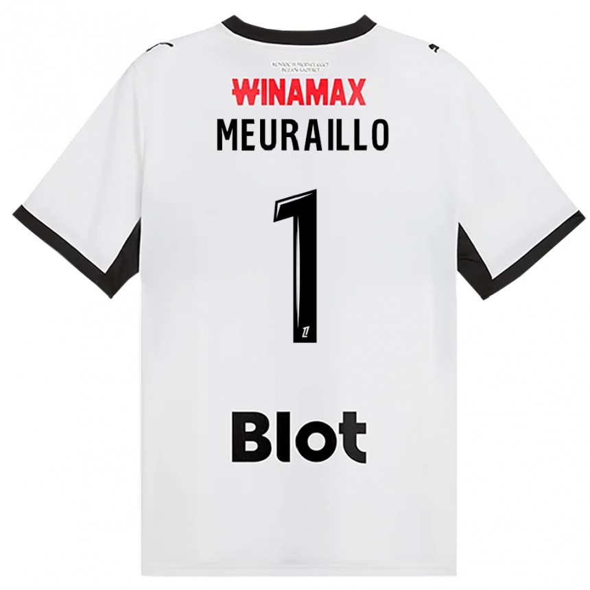 ילדים כדורגל Thâo Mouapa Mwa Meuraillo #1 לבן אדום שחור הרחק ג'רזי 2026/27