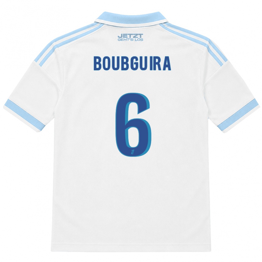 ילדים כדורגל Fahim Boubguira #6 כחול שמיים בהיר לבן אדום הרחק ג'רזי 2026/27