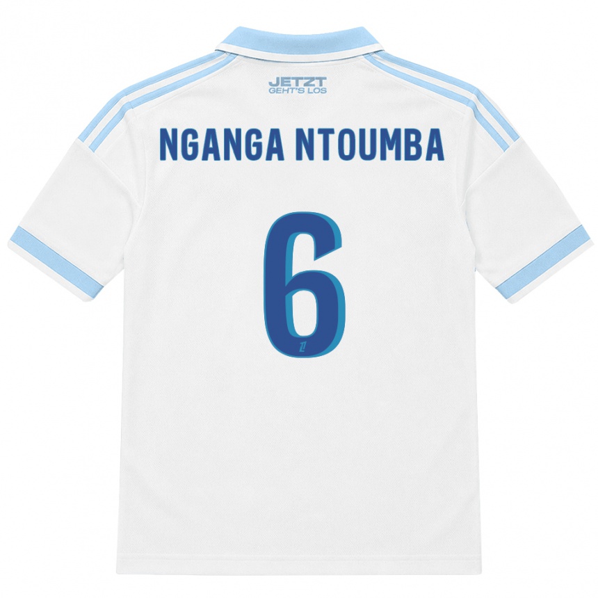 ילדים כדורגל Monfils Nganga Ntoumba #6 כחול שמיים בהיר לבן אדום הרחק ג'רזי 2026/27