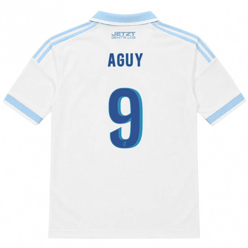 ילדים כדורגל David Aguy #9 כחול שמיים בהיר לבן אדום הרחק ג'רזי 2026/27